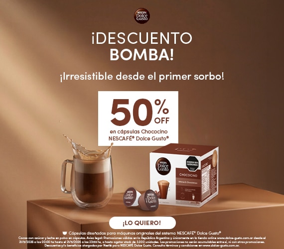 30% OFF en cápsulas Dolce Gusto + Envío gratis