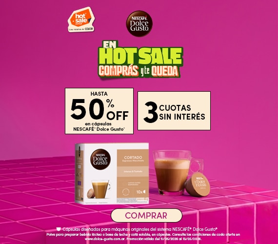 20% OFF en máquinas Dolce Gusto Mini Me