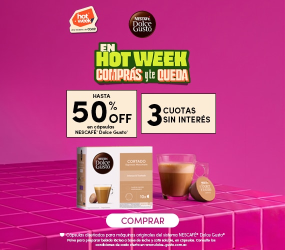 30% OFF en cápsulas Dolce Gusto + Envío gratis