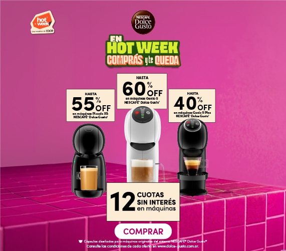 30% OFF en cápsulas Dolce Gusto + Envío gratis