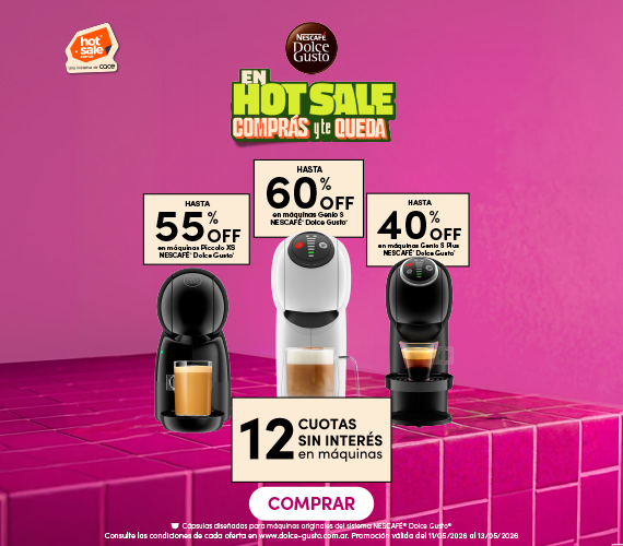 30% OFF en cápsulas Dolce Gusto + Envío gratis
