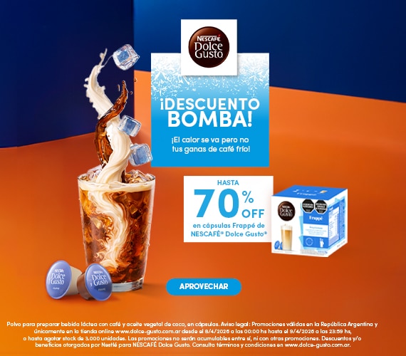 Descuento cápsulas Frappé Dolce Gusto