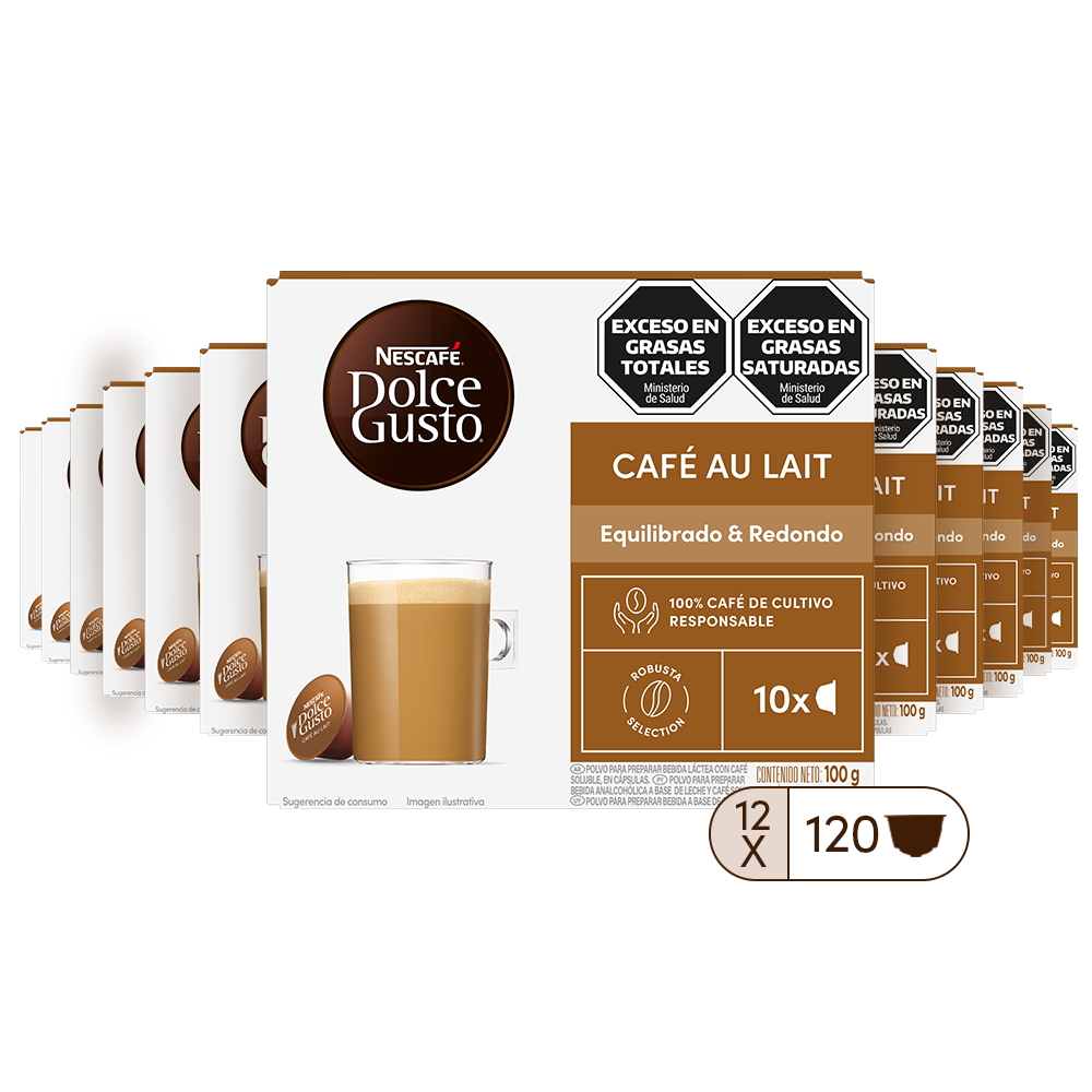 CAFÉ AU LAIT 12 CAJAS