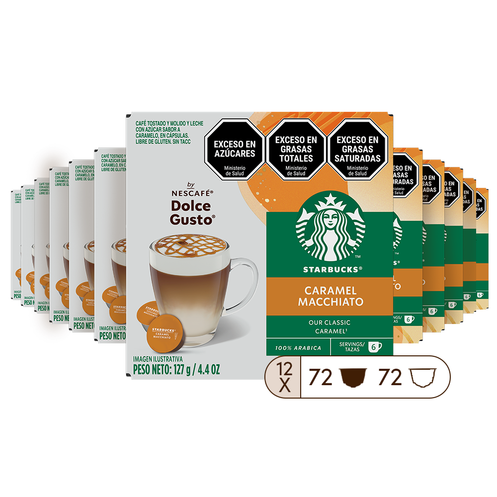 STARBUCKS® CARAMEL MACCHIATO 12 CAJAS