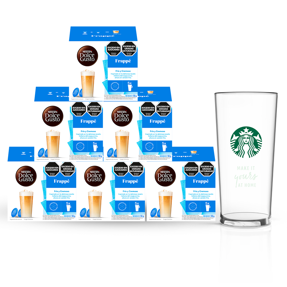 COMBO FRAPPÉ 6 CAJAS + VASO