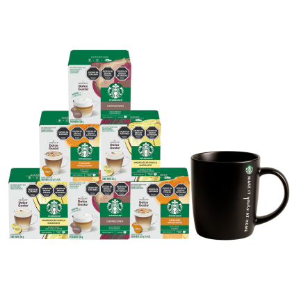 COMBO STARBUCKS® 6 CAJAS + TAZA