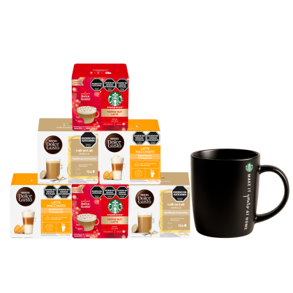COMBO BARISTA 6 CAJAS + 1 TAZA STARBUCKS