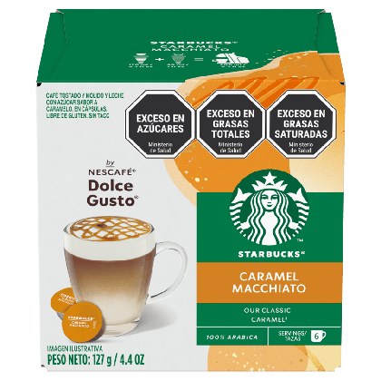 STARBUCKS® CARAMEL MACCHIATO 12 CÁPSULAS