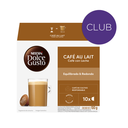 CAF&Eacute; AU LAIT 10 C&Aacute;PSULAS