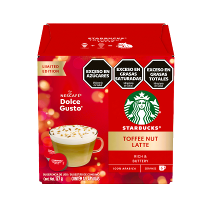 STARBUCKS® TOFFEE NUT LATTE 12 CÁPSULAS