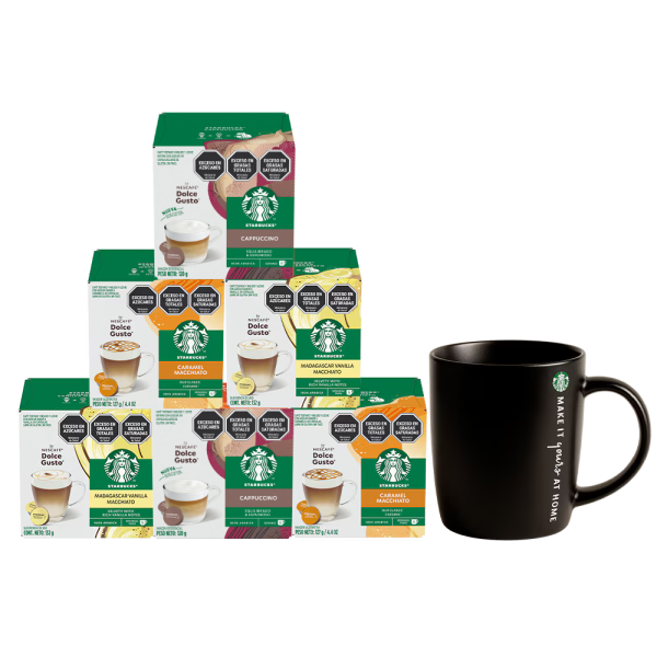 COMBO STARBUCKS® 6 CAJAS + TAZA