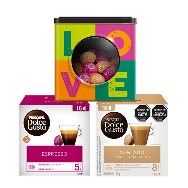 Lata Love + 2 cajas capsulas