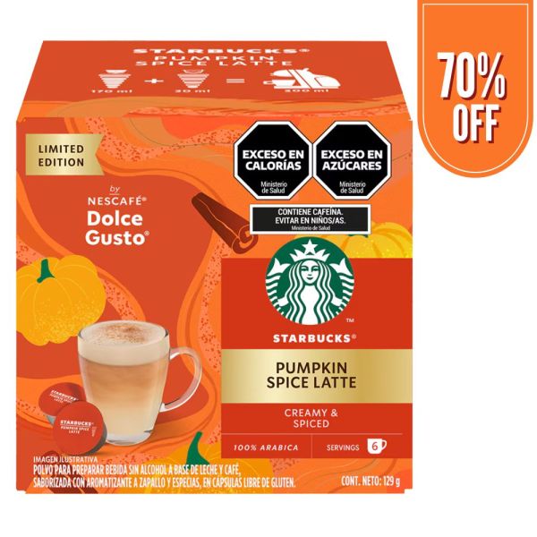 STARBUCKS® PUMPKIN SPICE LATTE 12 CÁPSULAS