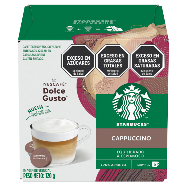 STARBUCKS® CAPPUCCINO 12 CÁPSULAS