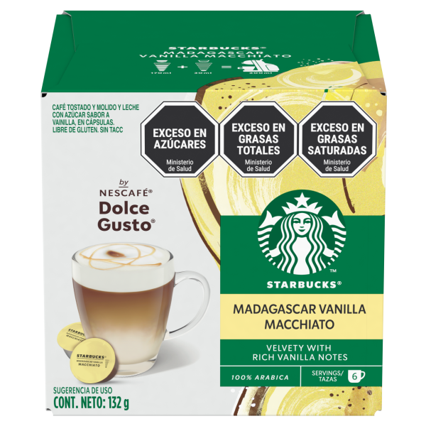 STARBUCKS® VAINILLA MACCHIATO 12 CÁPSULAS