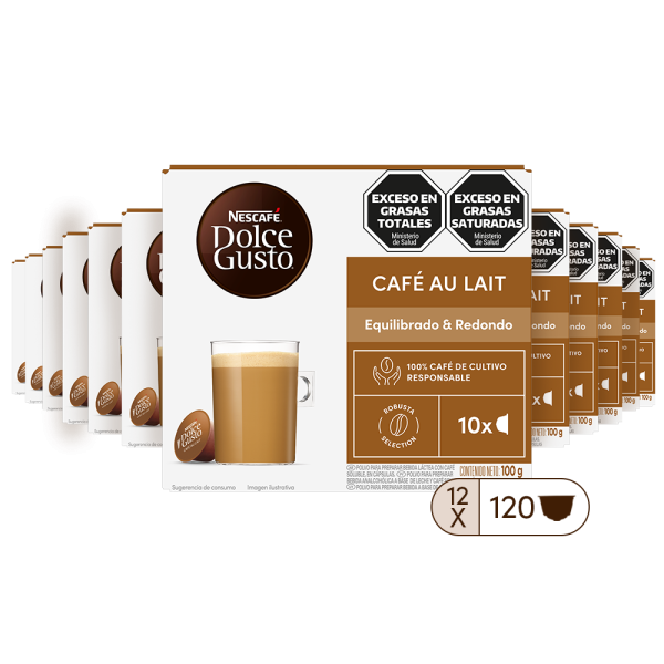 CAFÉ AU LAIT 12 CAJAS