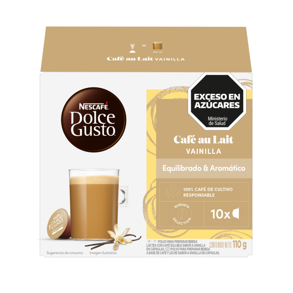CAFÉ AU LAIT VAINILLA 10 CÁPSULAS
