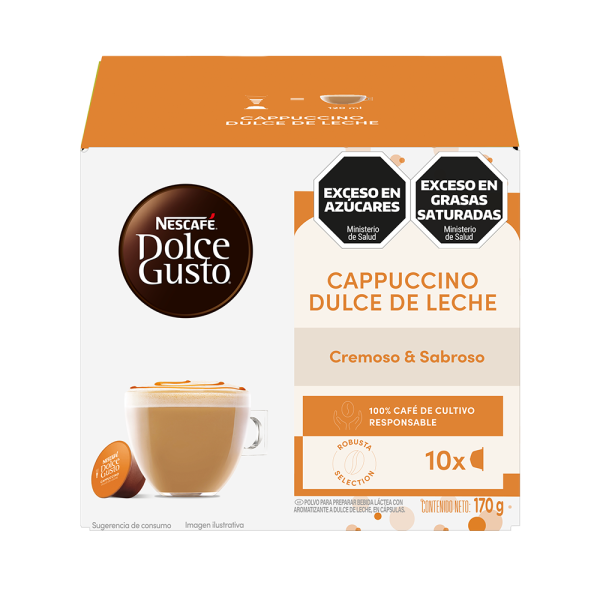 CAPPUCCINO DULCE DE LECHE 10 CÁPSULAS