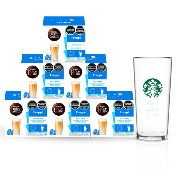 COMBO FRAPPÉ 6 CAJAS + VASO