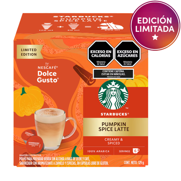 STARBUCKS® PUMPKIN SPICE LATTE 12 CÁPSULAS