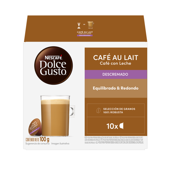 CAFÉ AU LAIT SKINNY 10 CÁPSULAS