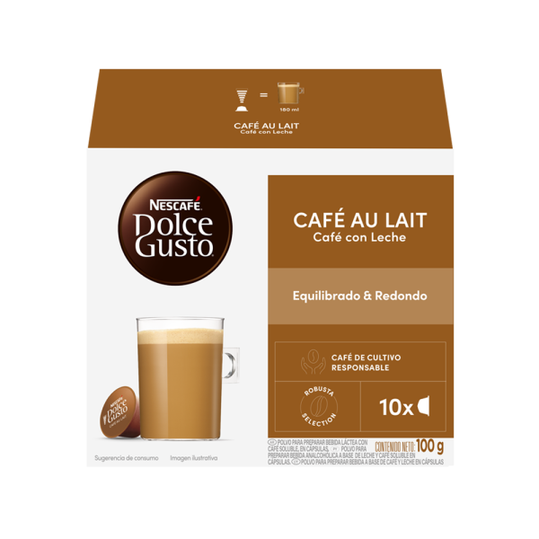 CAFÉ AU LAIT 10 CÁPSULAS