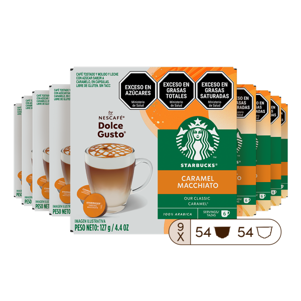 CARAMEL MACCHIATO STARBUCKS 9 CAJAS