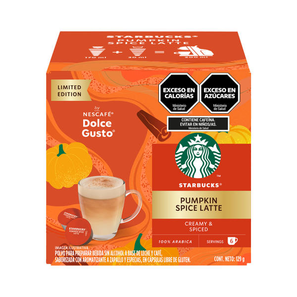 STARBUCKS® PUMPKIN SPICE LATTE 12 CÁPSULAS