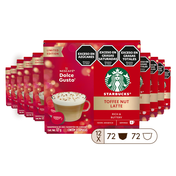 STARBUCKS® TOFFEE NUT LATTE 12 CAJAS