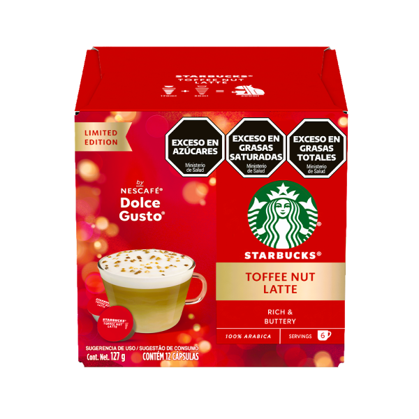 STARBUCKS® TOFFEE NUT LATTE 12 CÁPSULAS