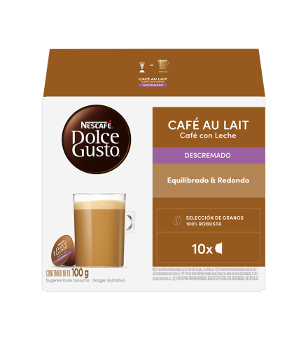 CAF&Eacute; AU LAIT SKINNY 10 C&Aacute;PSULAS