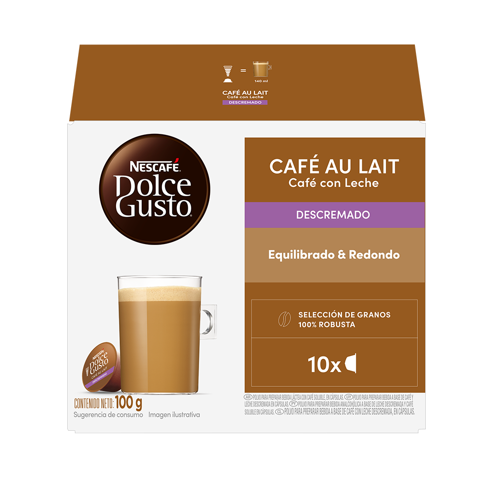 CAFÉ AU LAIT SKINNY 10 CÁPSULAS
