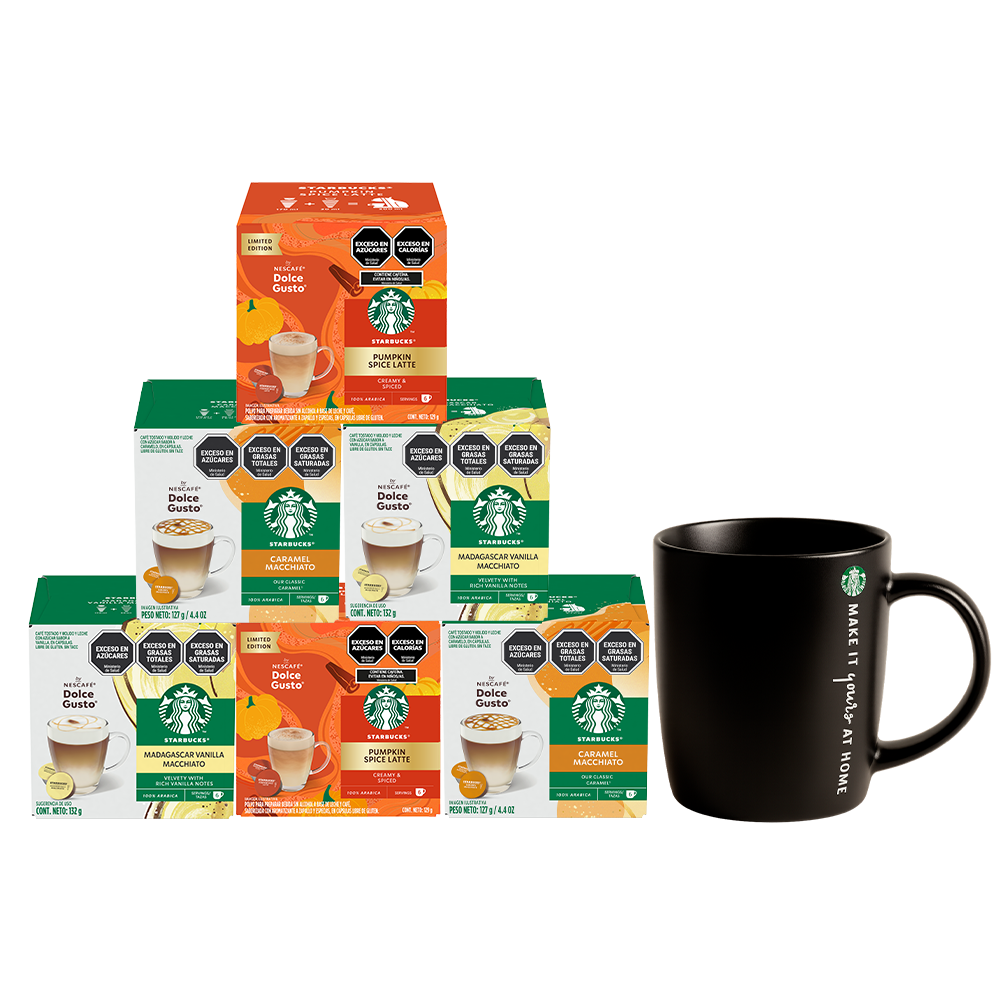 COMBO STARBUCKS® 6 CAJAS + TAZA