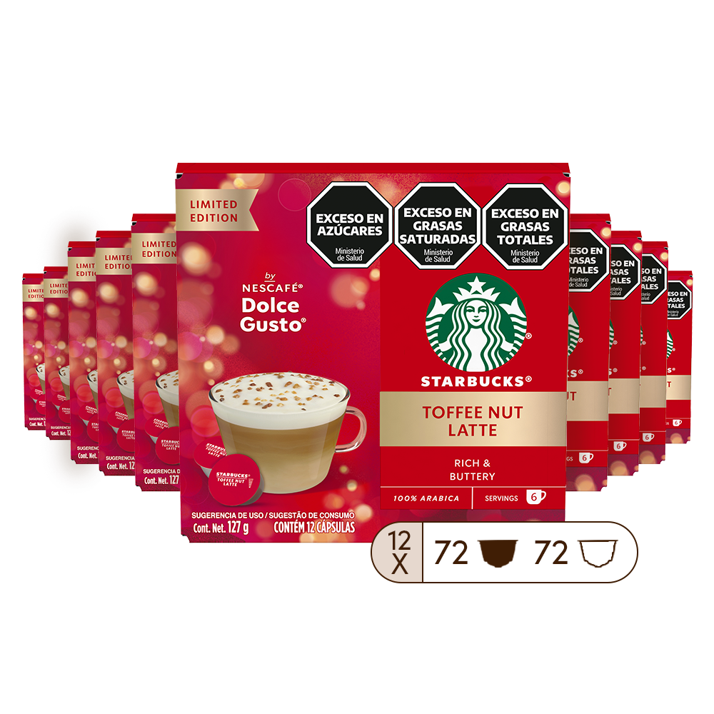 STARBUCKS® TOFFEE NUT LATTE 12 CAJAS