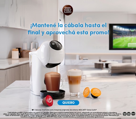 30% OFF en cápsulas Dolce Gusto + Envío gratis