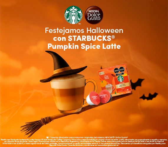Festejamos Halloween con STARBUCKS® Pumpkin Spice Latte®